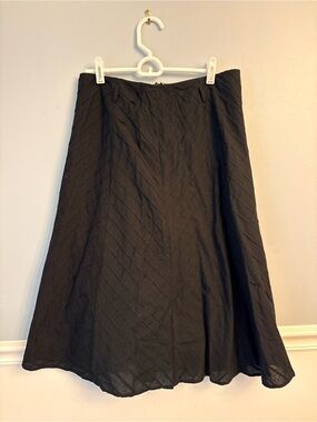Y2K Chic Minimalist Classic Autograph Anthropologie A-Line Black Skirt Size 4